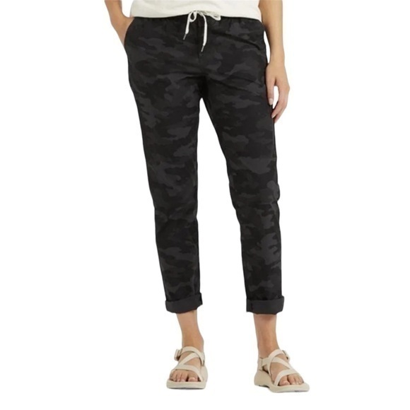Vuori Pants - Vuori Ripstop‎ Grey Charcoal Camo Drawstring Pants